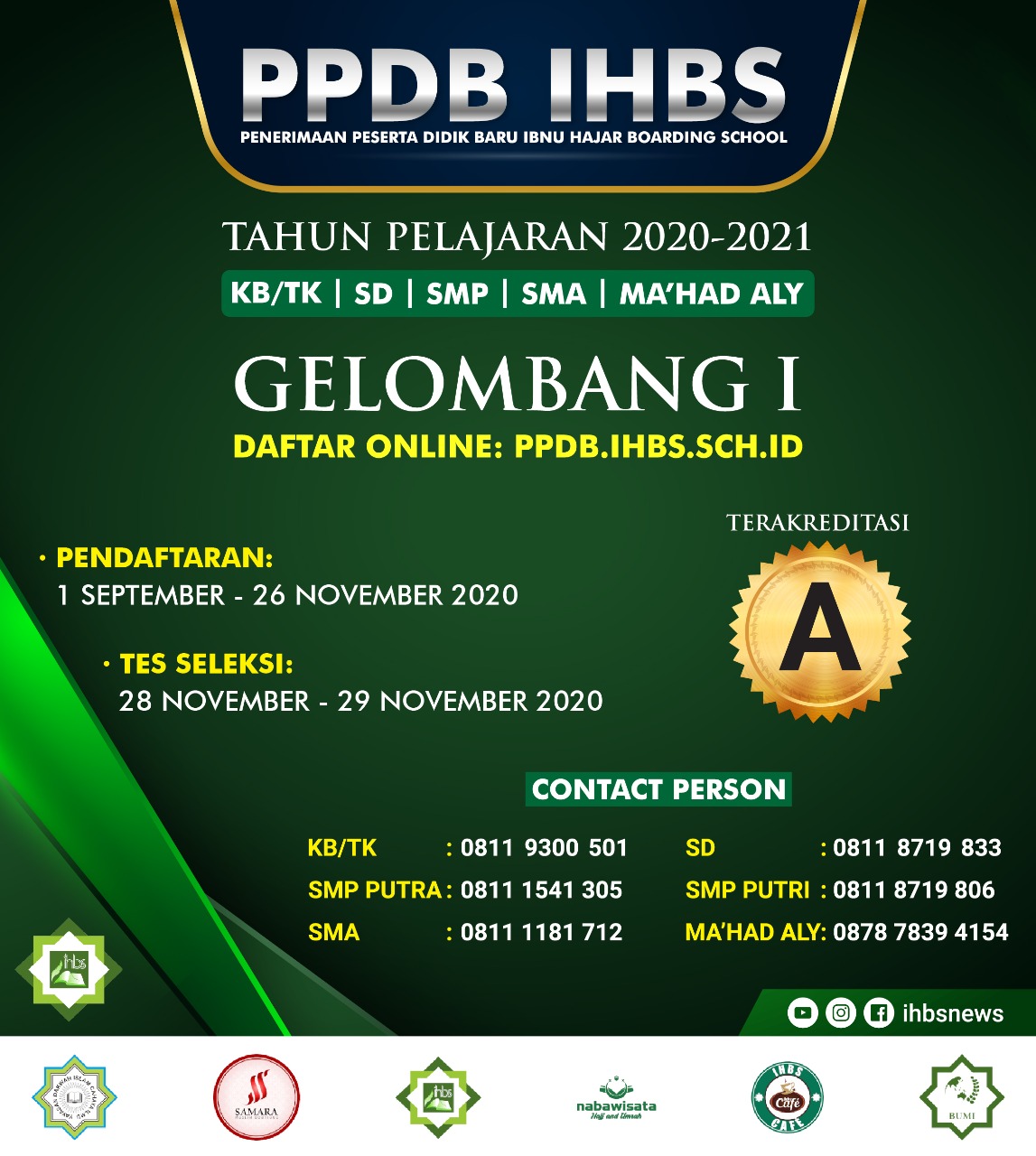 Growth profession based on talent at local genius jalan katulampa rt/rw. Penerimaan Peserta Didik Baru 2020 2021 Ibnu Hajar Boarding School