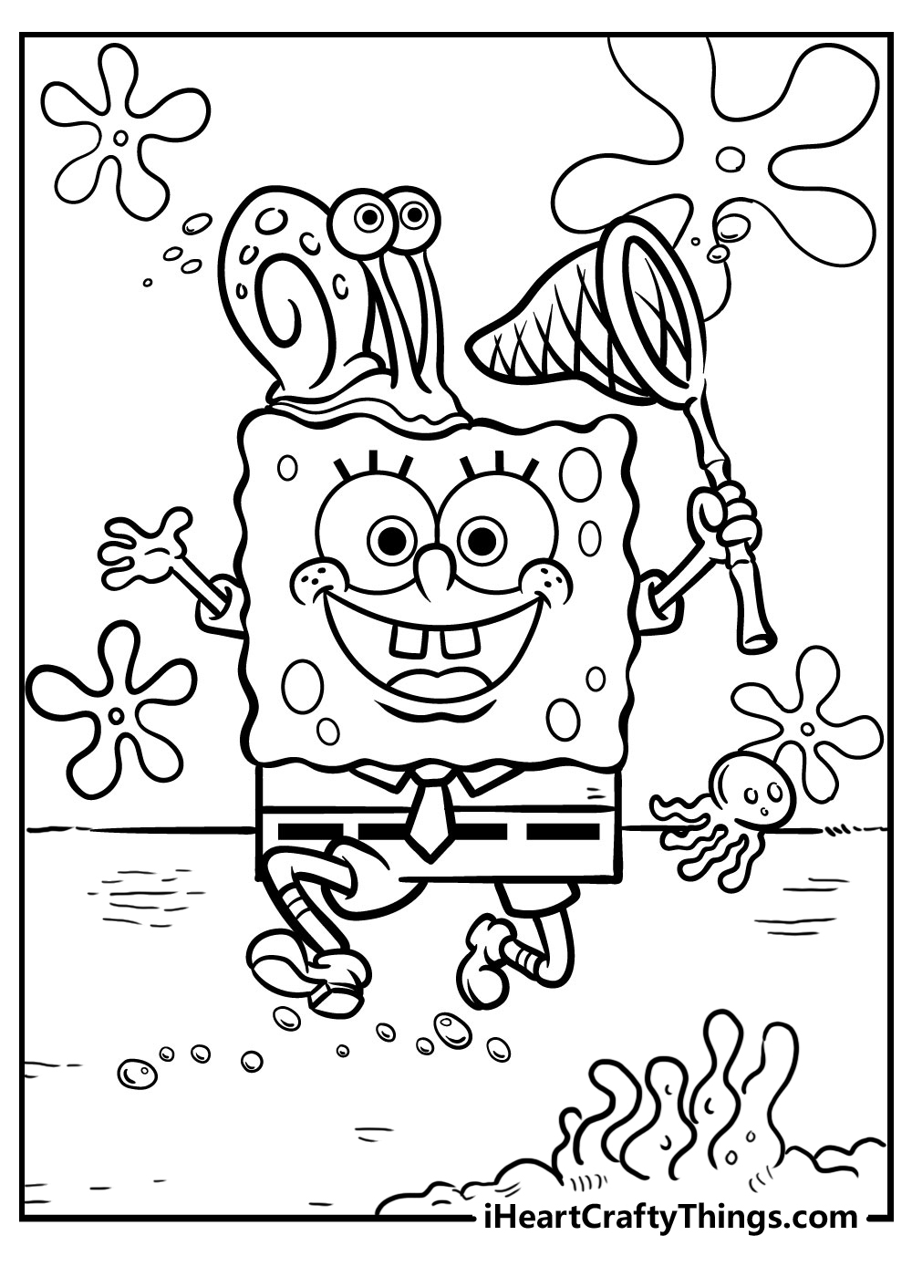 20 super fun spongebob coloring pages
