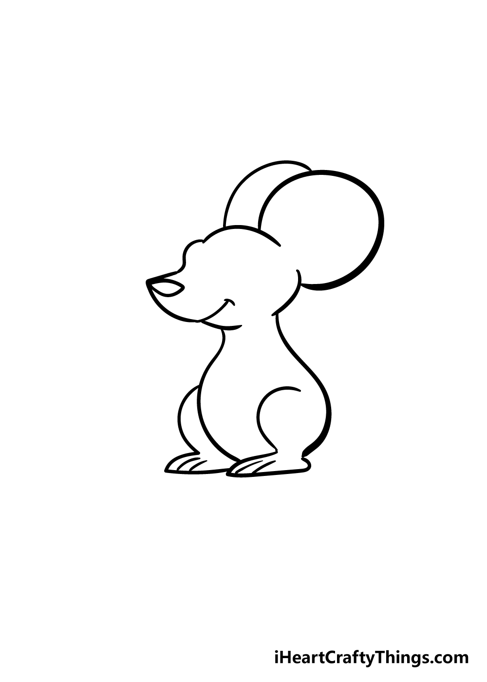 How to draw cartoon mouse click the image to enlarge . Mouse Drawing How To Draw A Mouse Step By Step
