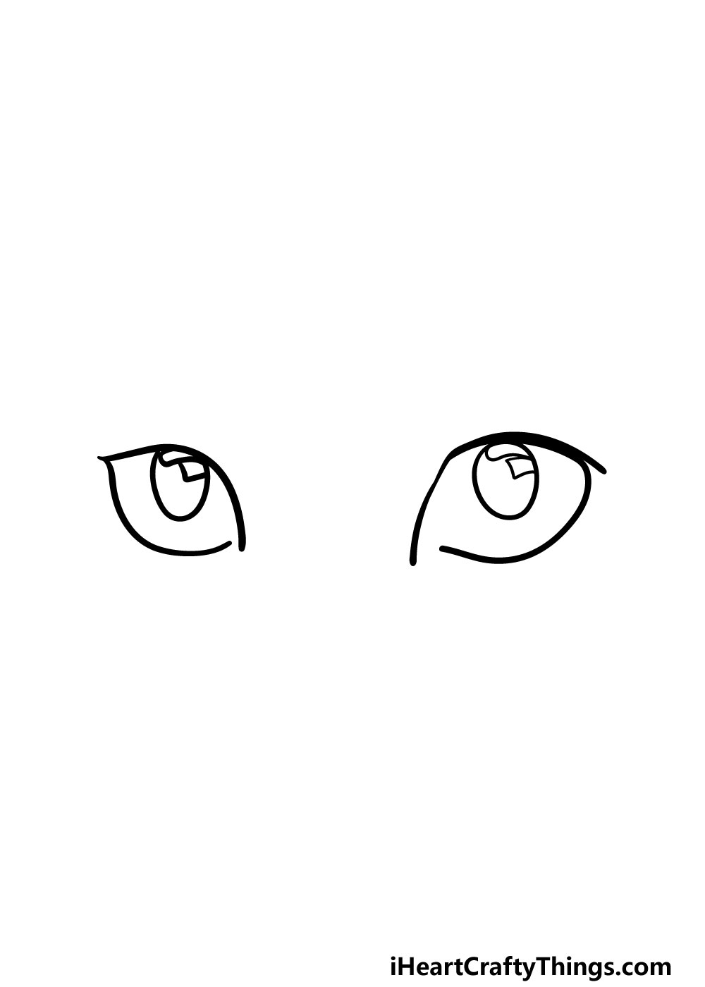 I like to draw big, also, i want to let you know, this was just a tutorial for . Cat Eyes Drawing How To Draw Cat Eyes Step By Step