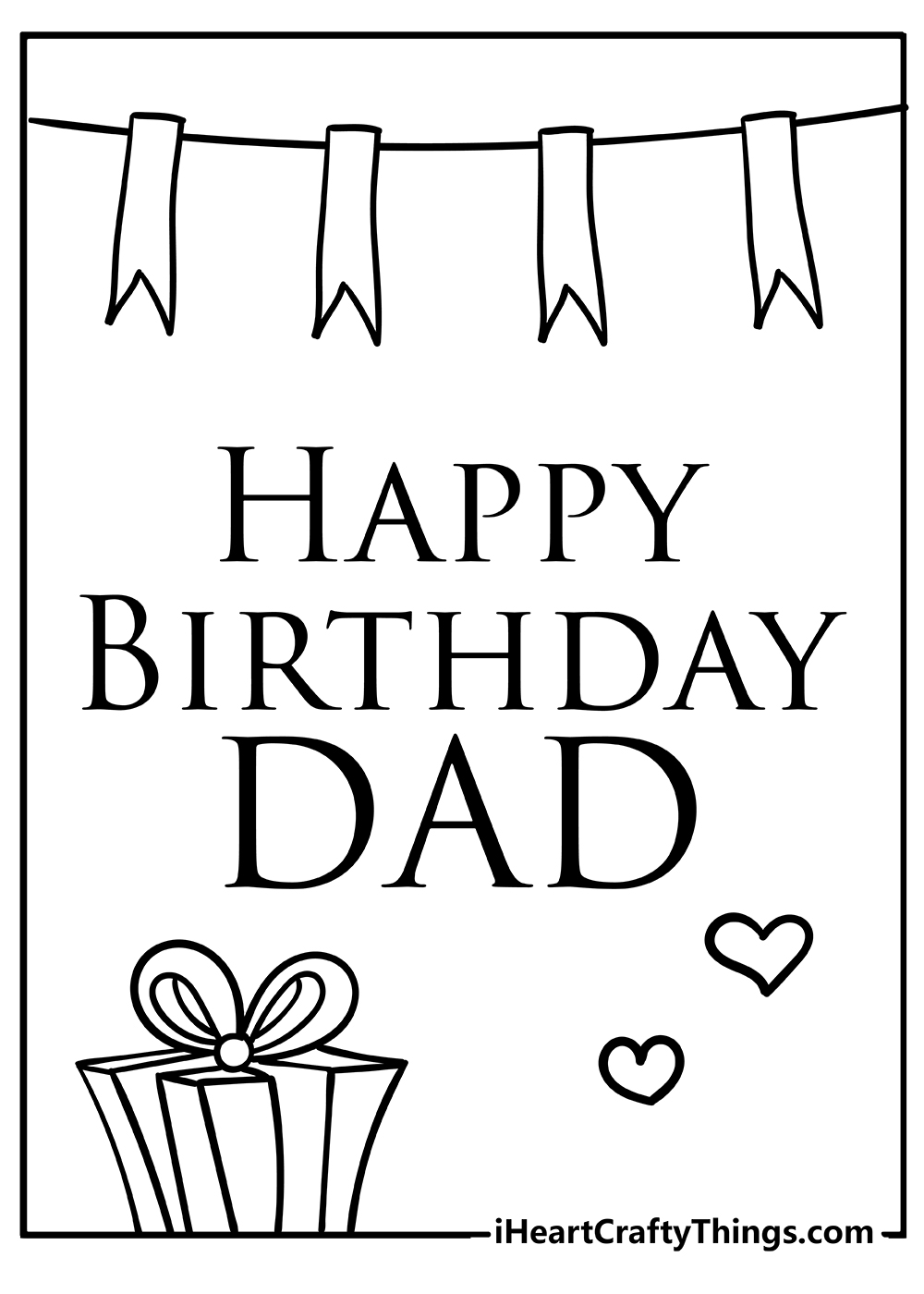 printable happy birthday dad coloring pages updated 2022
