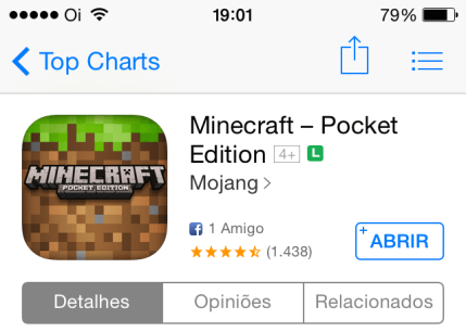 Minecraft iOS App Store