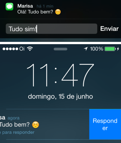 Quick Reply iOS 8