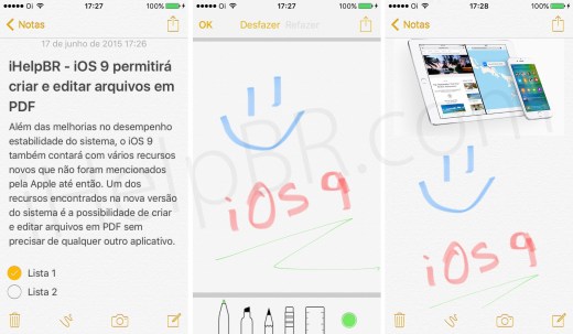Notes iOS 9