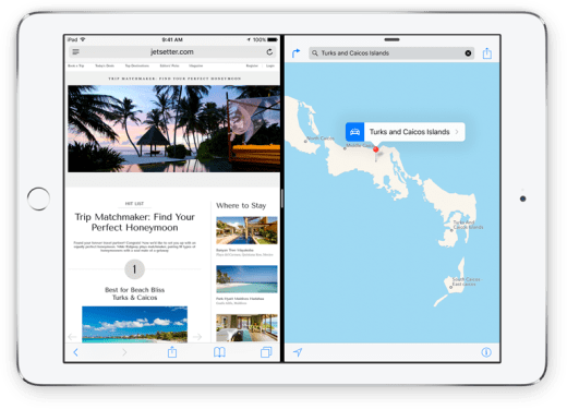 iPad Split View iOS 9