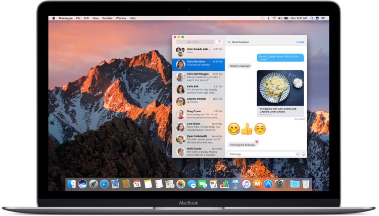 iMessage macOS Sierra