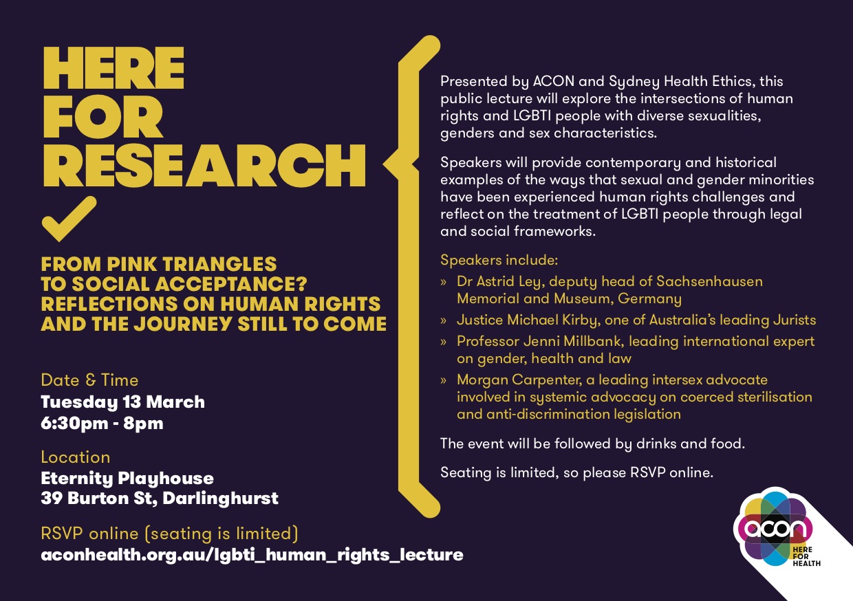 From pink triangles to social acceptance? event invite