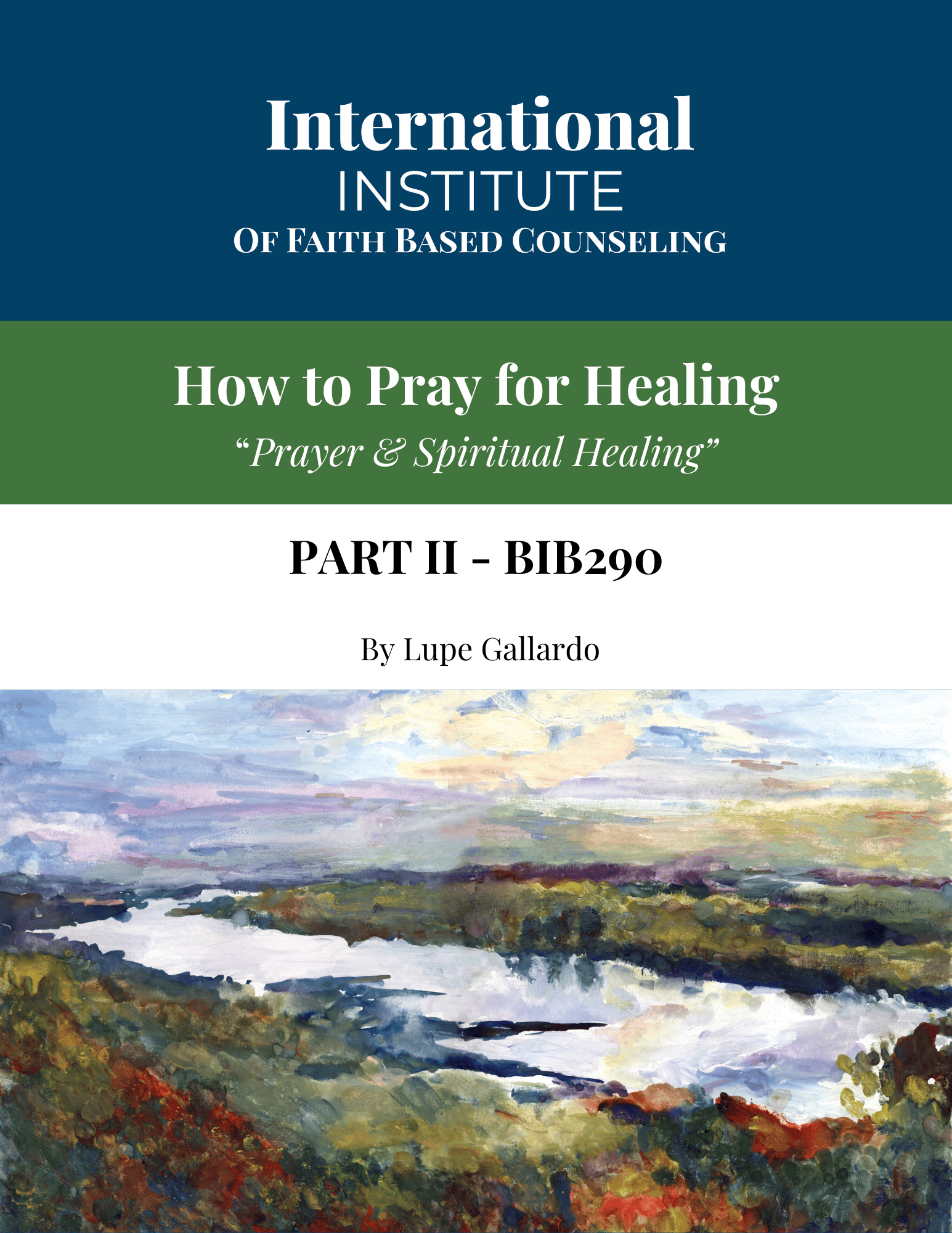 Part II - BIB290 Manual (Hardcopy)