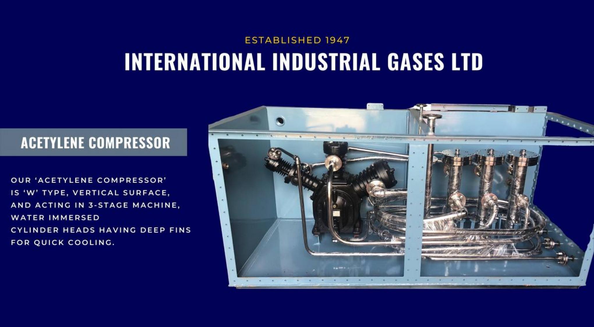 Acetylene Compressor For Acetylene Gas Cylinder Filling