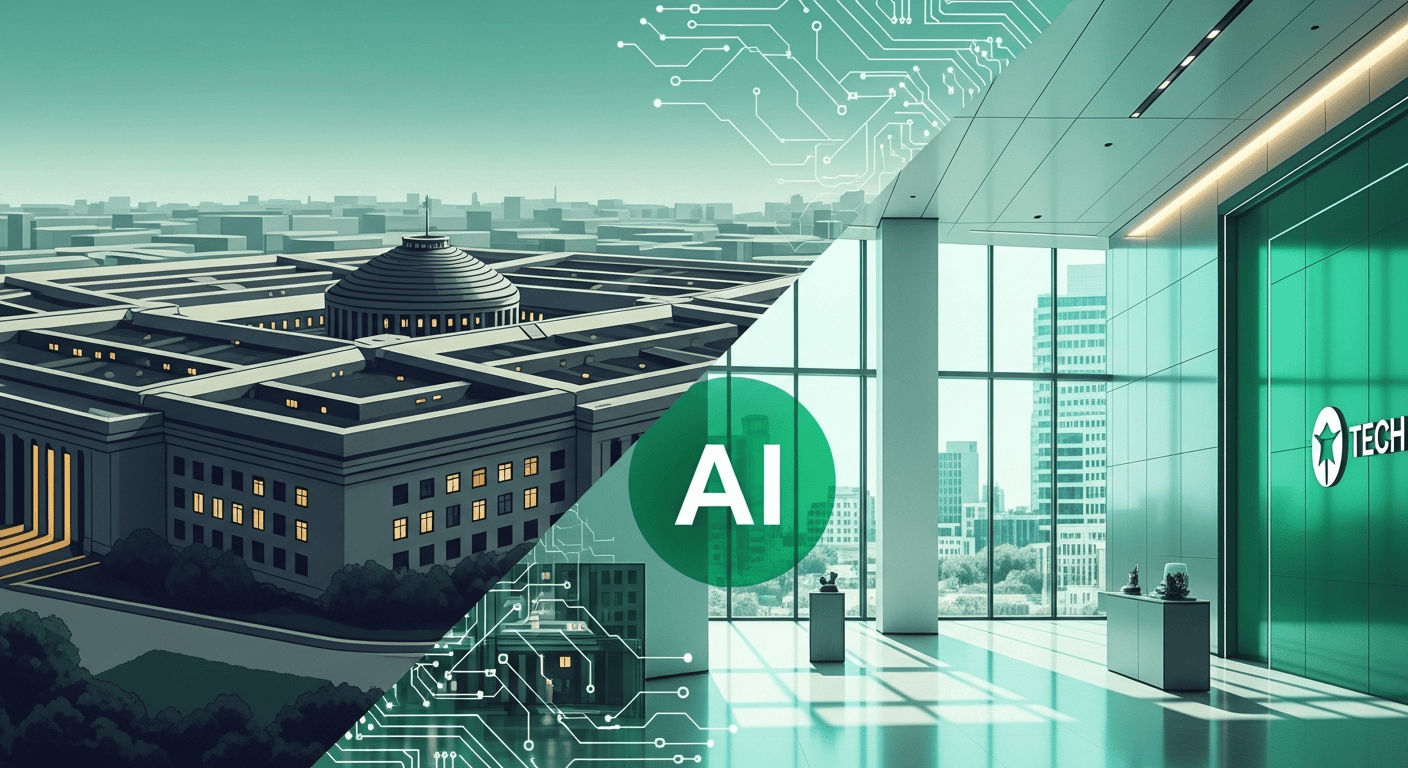 Google Pentagon classified AI deal concept illustration