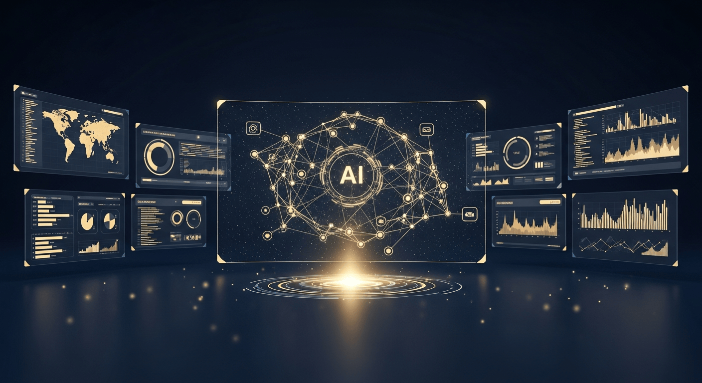 기업의 전화·이메일·서류 업무를 대신 처리하는 AI 음성 에이전트 개념 이미지