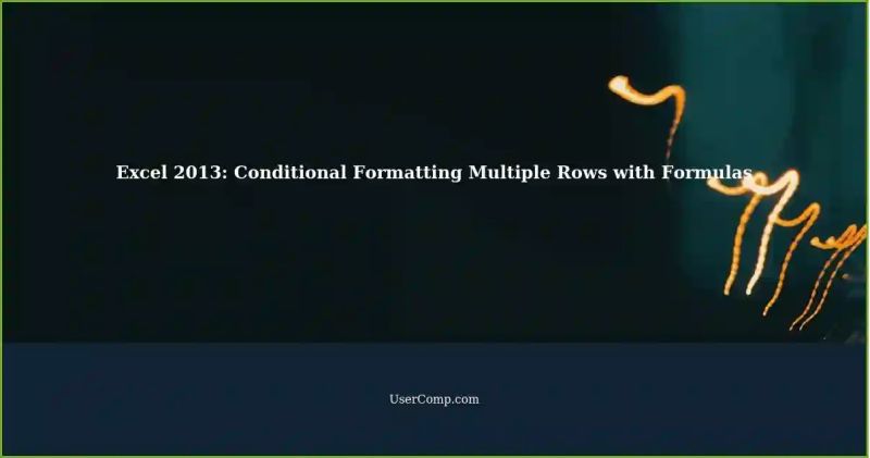 Simple Way To Use Excel 2013 Conditional Formatting For Multiple Rows - Beautiful Mobile Sunset Images | Free Download
