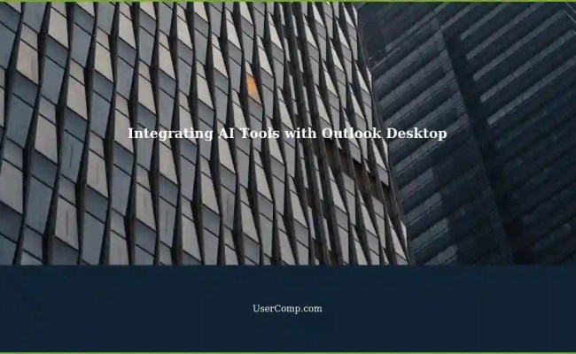 Integrating Locally Installed AI Tools With Outlook Desktop App: A Step ...