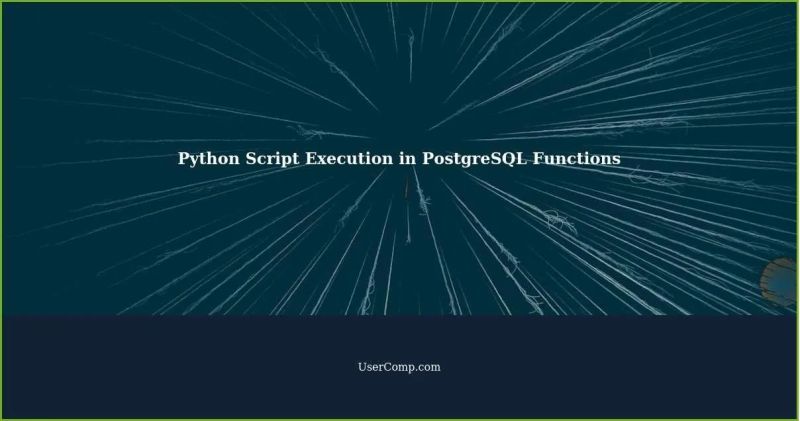 Executing Python Scripts Via Postgresql Functions - Minimal Photos - Incredible Mobile Collection