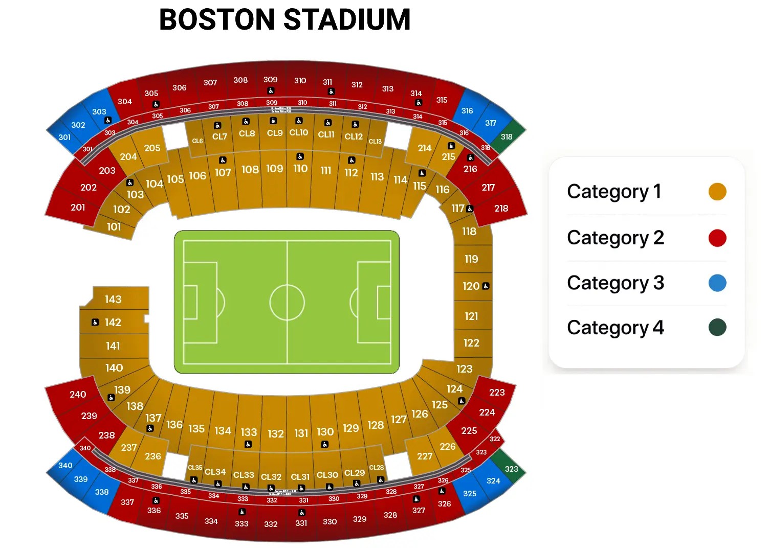 Boston Stadium World Cup 2026 Seating Plan Boston