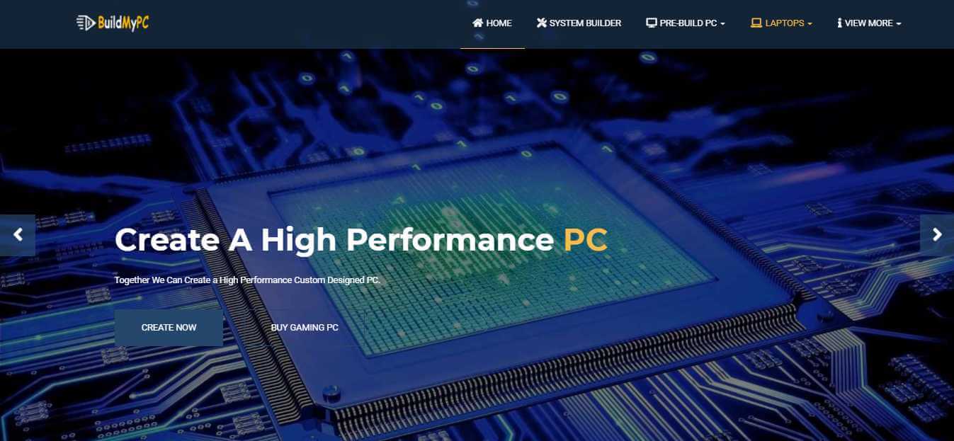 9 Best Custom PC Builder Websites For Building A PC In 2026 BuildMyPC Homepage 