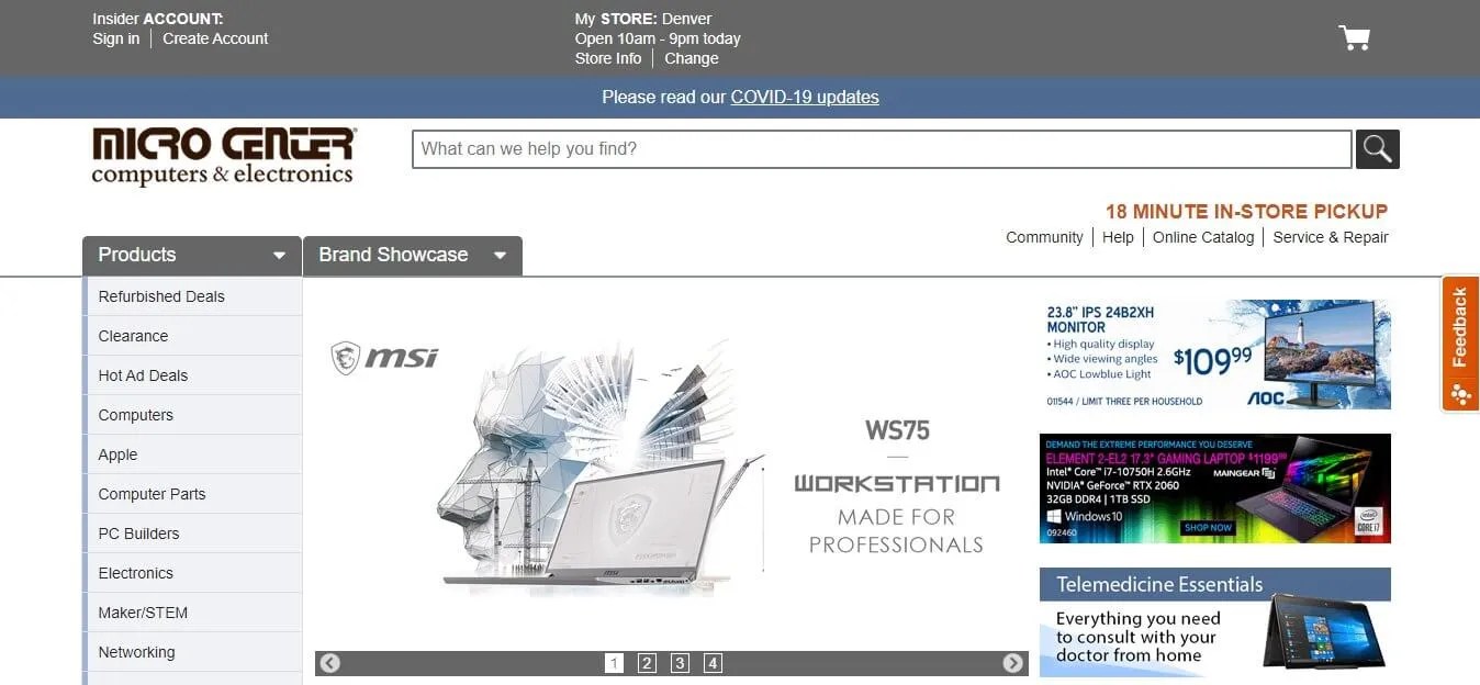 9 Best Custom PC Builder Websites For Building A PC In 2026 Micro Center Homepage 