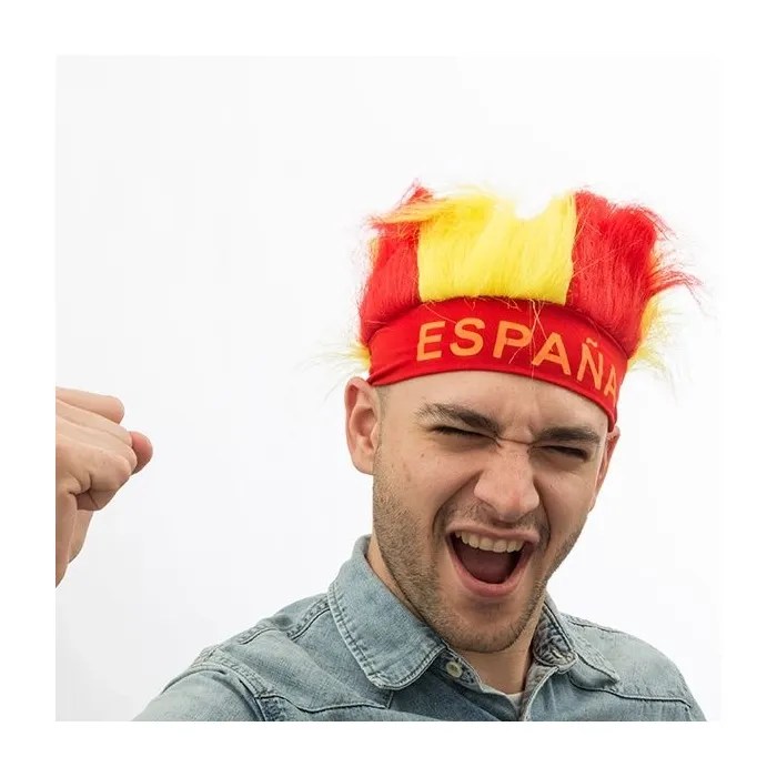 Spanish Flag Wig Hat