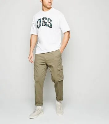 Men S Only Sons White Logo Oversized T Shirt New Look 10 00 Trinity Leeds