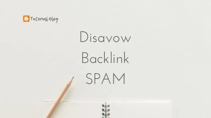 Memblokir backlink spam dengan penyangkalan Google