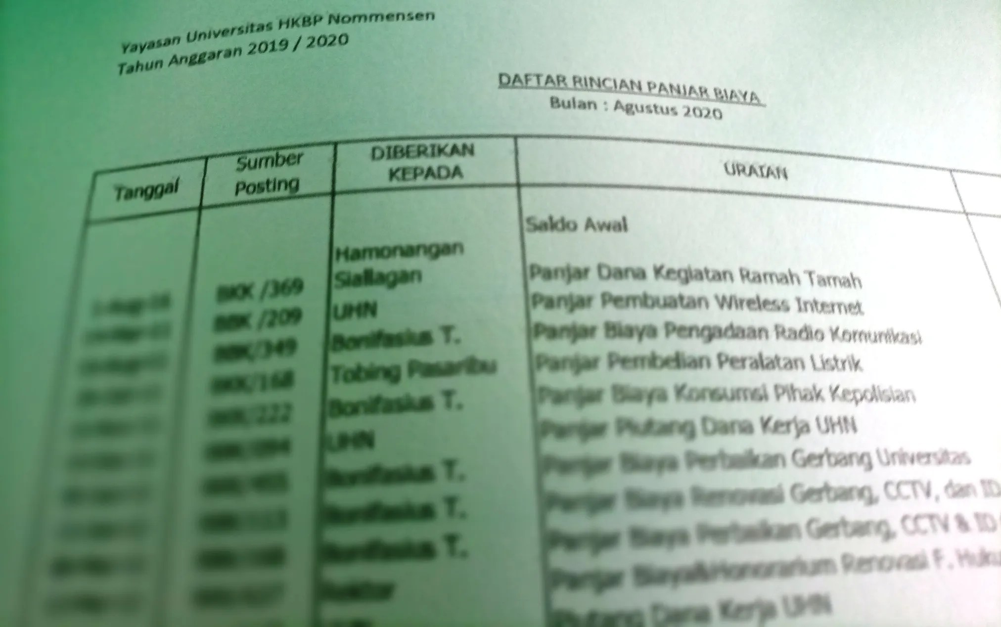 Auditor Temukan Dugaan Penyimpangan &ldquo;Uang Panjar&rdquo; di UHN