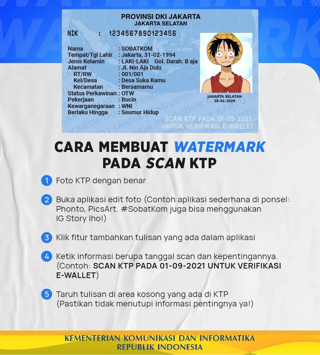 Pasti kamu juga pernah kan penasaran barang kiriman . Cegah Penyalahgunaan Jangan Lupa Buat Tanda Air Saat Kirim Foto Ktp