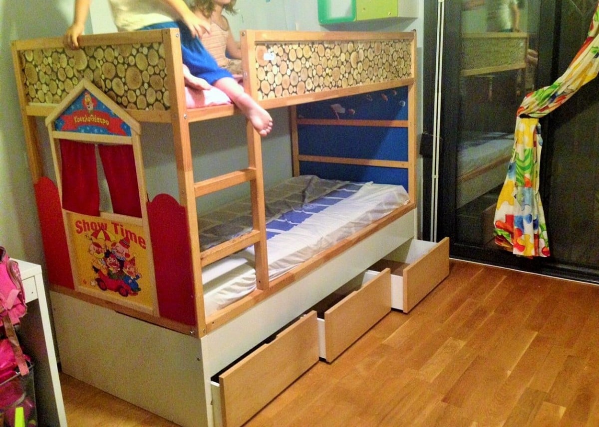 Wall beds are very conven. KURA Puppet Theatre Bed