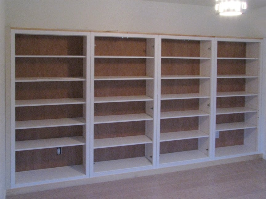 Hemnes Bookshelves Builtin Hack! IKEA Hackers