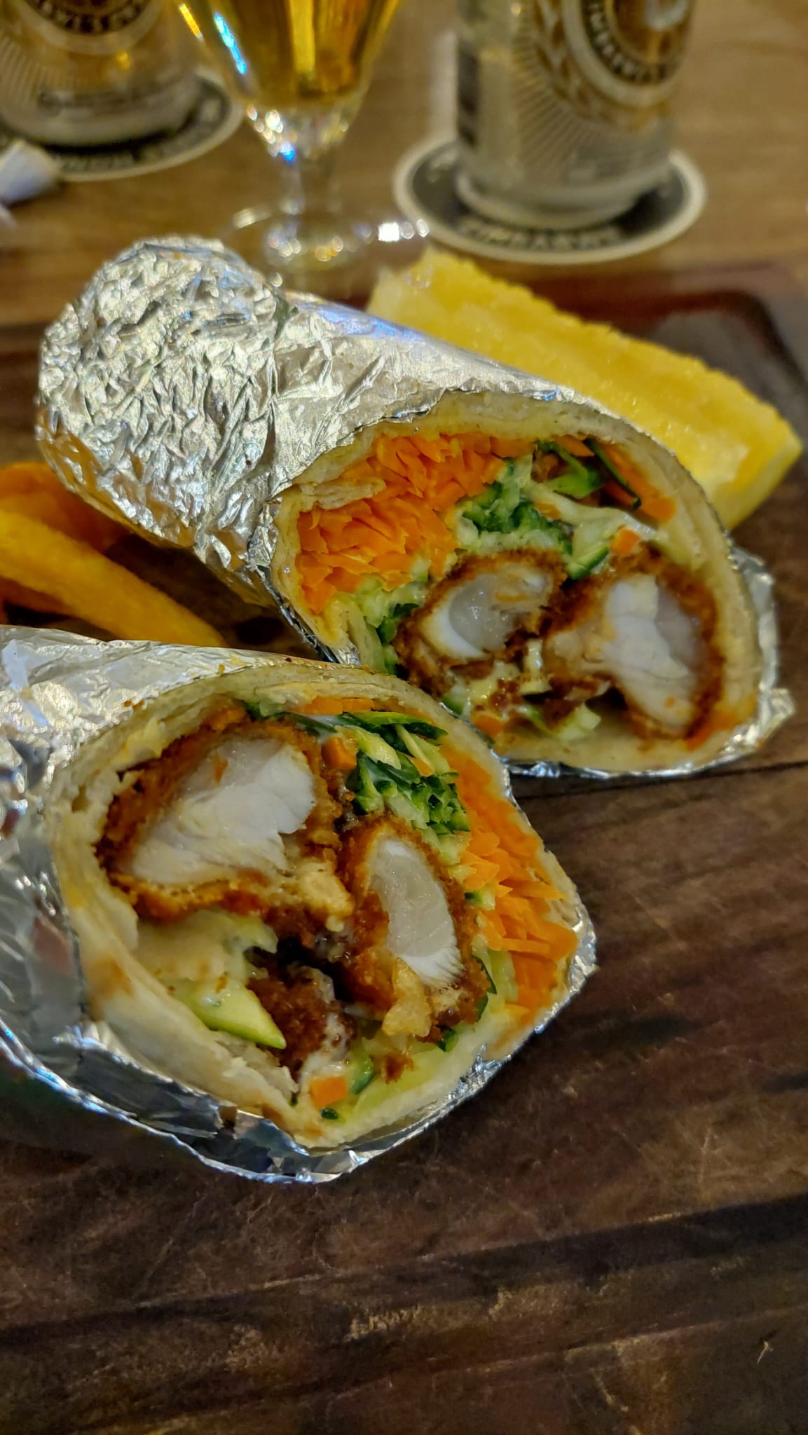 Wrap con carne di coccodrillo