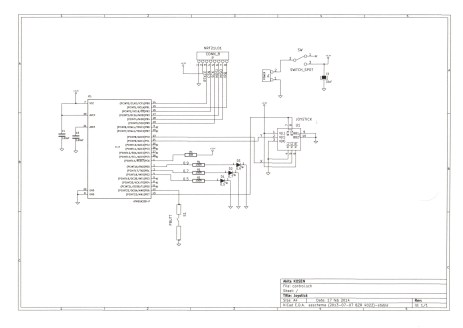 Electrical diagram of the remote control
