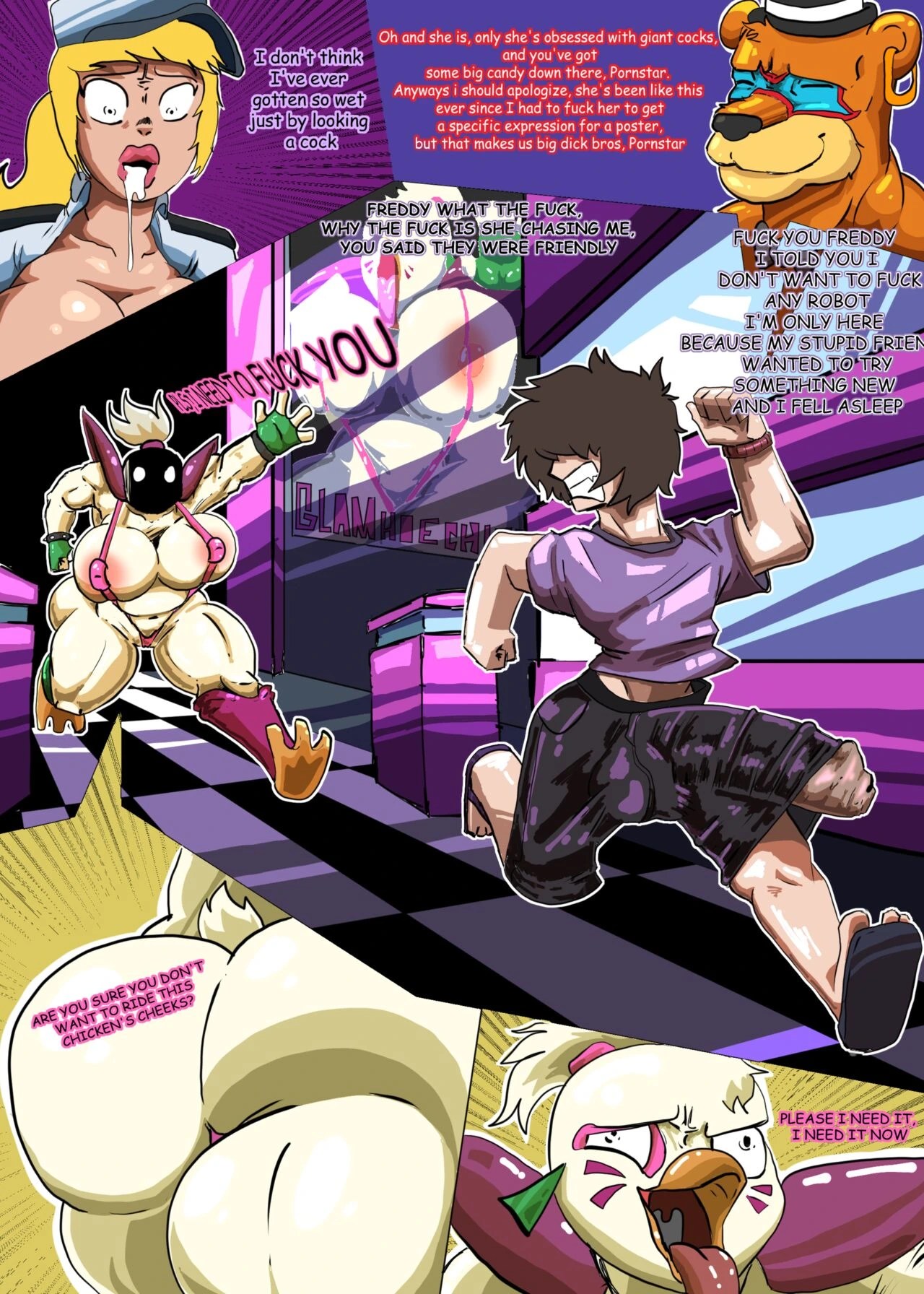 Libinick Fnaf Comic- Security Breach Page 5 Excitement