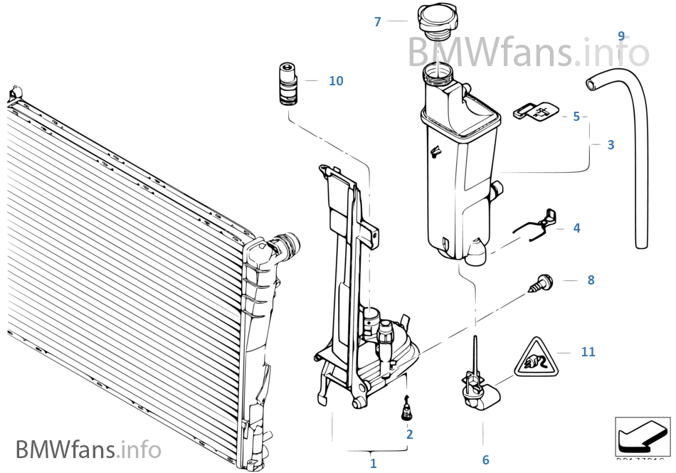 Expansion tank / mounting plate