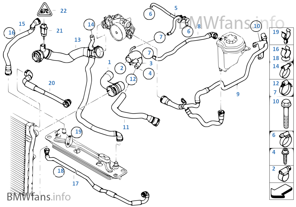 Bmw x5 e70 cooling system diagram
