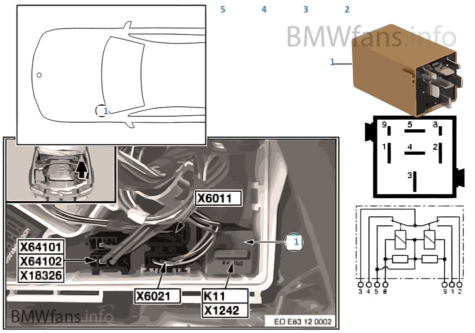 Wiper relay location question
