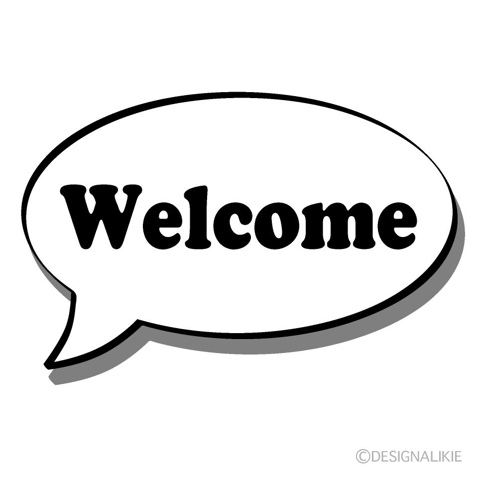 Welcome clip art black and white
