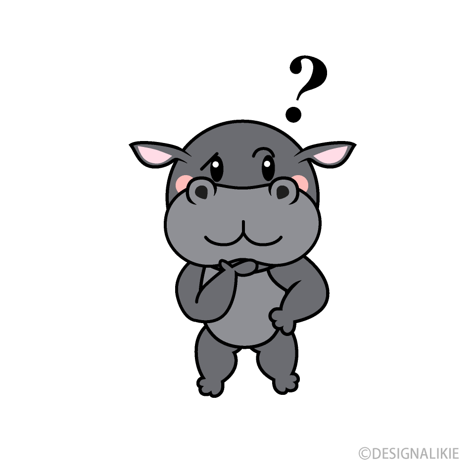 Hippopotamus cartoon, cartoon hippo, cartoon character, comics, blue png. Thinking Hippo Cartoon Free Png Image Illustoon