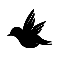 Try to search more transparent images related to black bird png | Little Bird Black And White Silhouette Free Png Image Illustoon