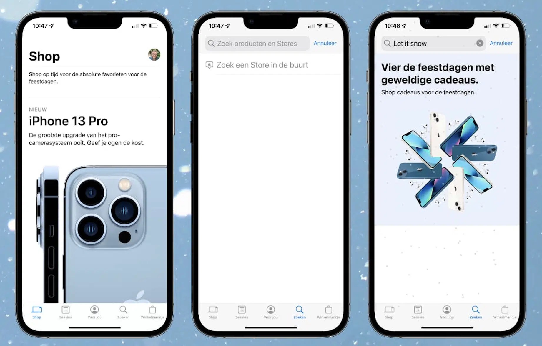 Selection of app store screenshots mockups in psd and sketch designed to help ios apps stand out on the market. Let It Snow Easter Egg Appears On Apple Store App