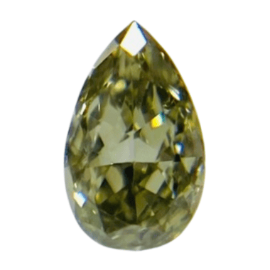 FANCY LIGHT GRAYISH GREEN YELLOW 0.498ct - ダイヤモンド
