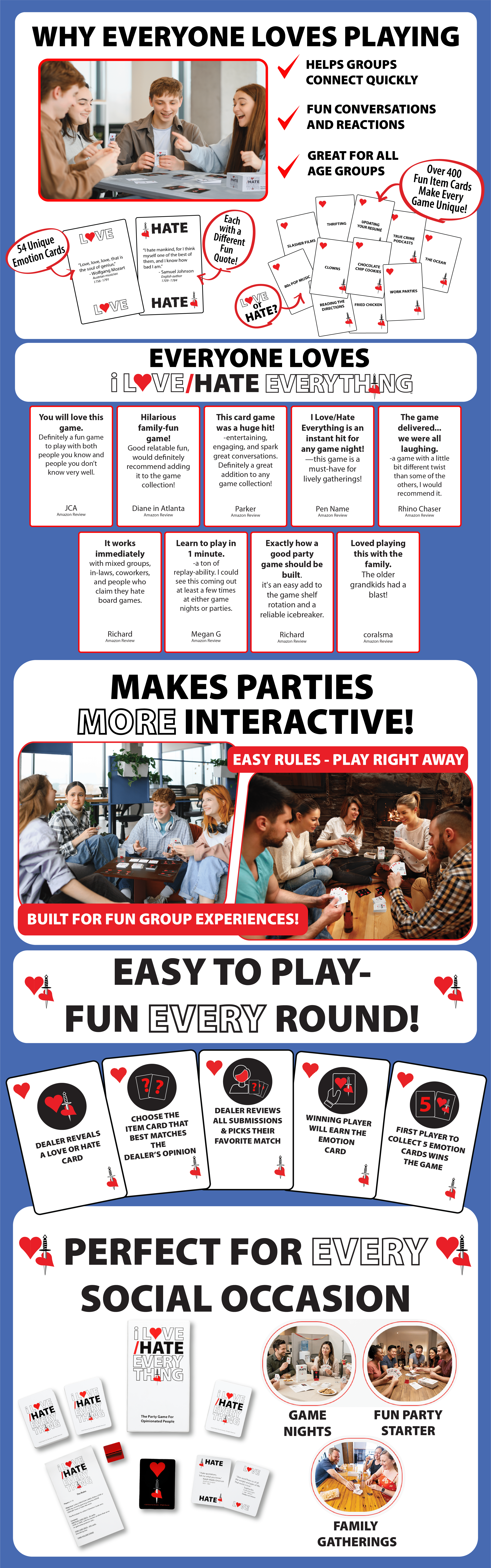 Everyone Loves Playing I Love Hate Everything - The Party Game for Opinionated People