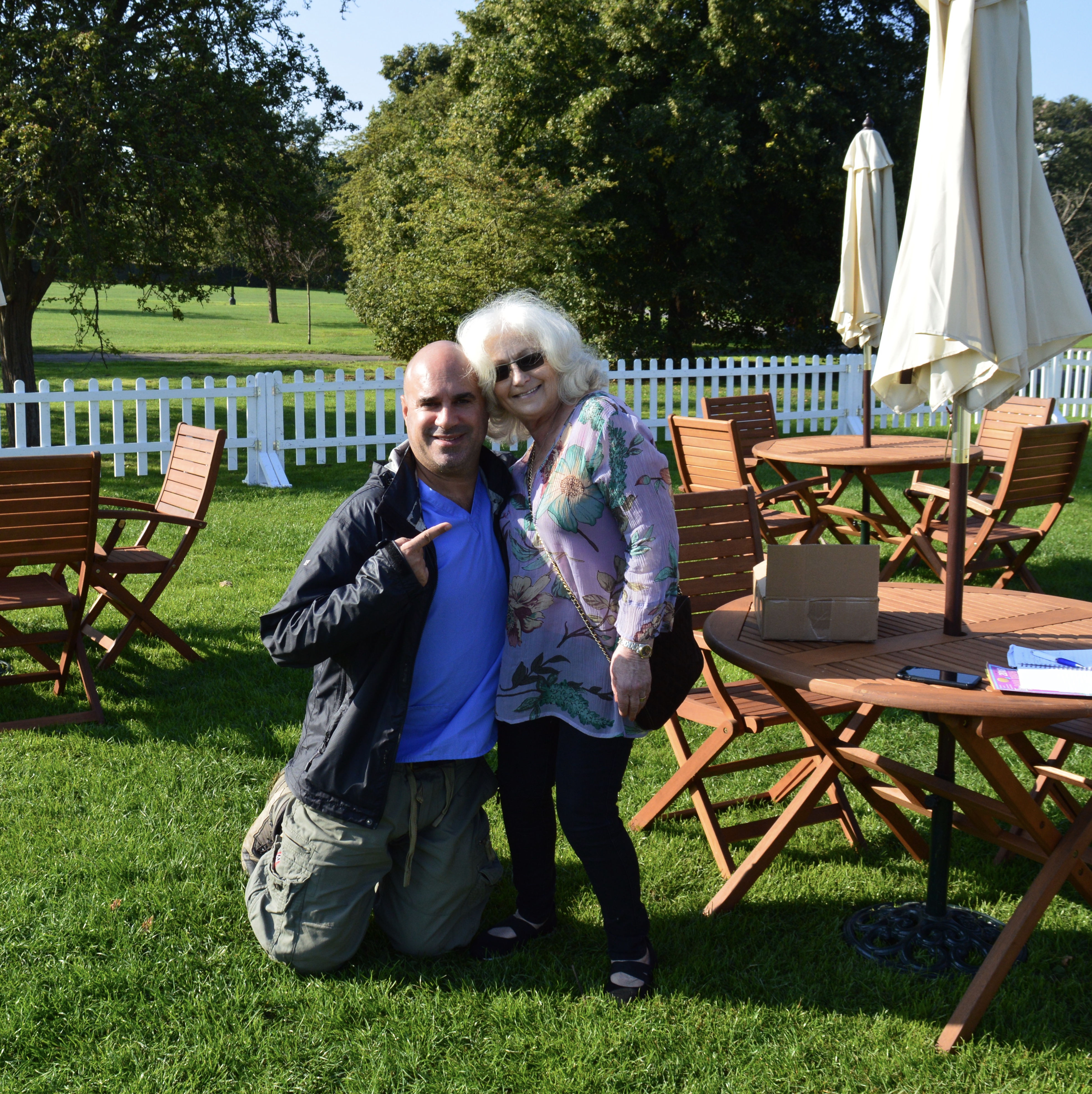 MARC ABRAHAM WITH PRIMROSE HILL PETS' GAIL LEVY