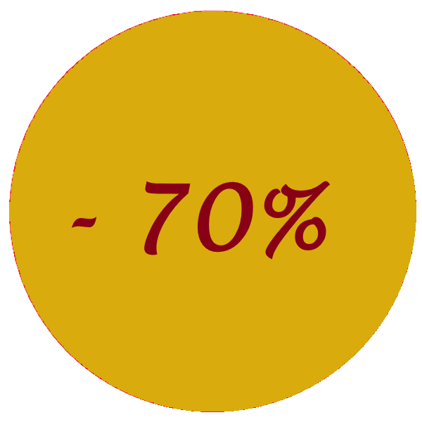 - 70 %