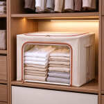 Caja Organizadora De Ropa Plegable Resistente 50x40x33 - Imagen 10