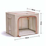 Caja Organizadora De Ropa Plegable Resistente 50x40x33 - Imagen 2