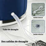 Bañera Spa Tina Portatil Plegable Circular P/interiores - Imagen 3