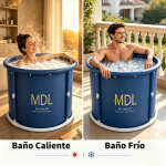 Bañera Spa Tina Portatil Plegable Circular P/interiores - Imagen 5