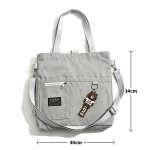 Cartera Bolsa Totebag Moderna Lona Multi Cierres - Mediana - Imagen 3
