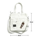 Cartera Bolsa Totebag Moderna Lona Multi Cierres - Pequeña - Imagen 3