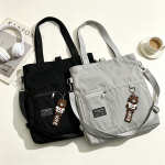 Cartera Bolsa Totebag Moderna Lona Multi Cierres - Mediana - Imagen 4