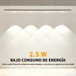Tira De Luz Led Rígida Recargable Usb Regulable - 50cm - Imagen 8
